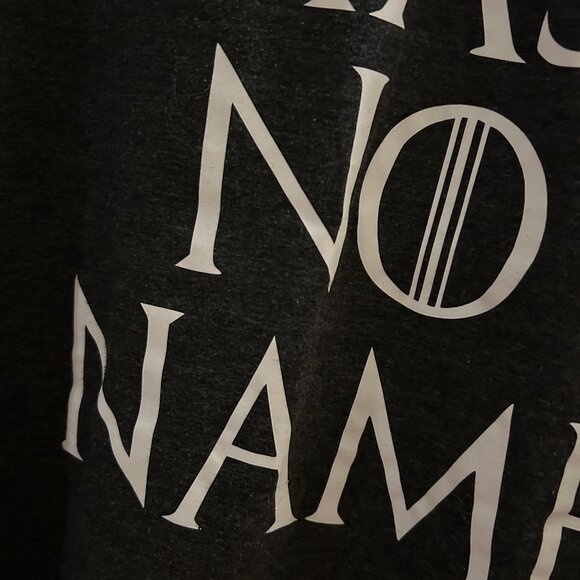 A Girl Has No Name Game of Thrones Gray Bella Canvas Graphic T-shirt XL - Picture 4 of 4